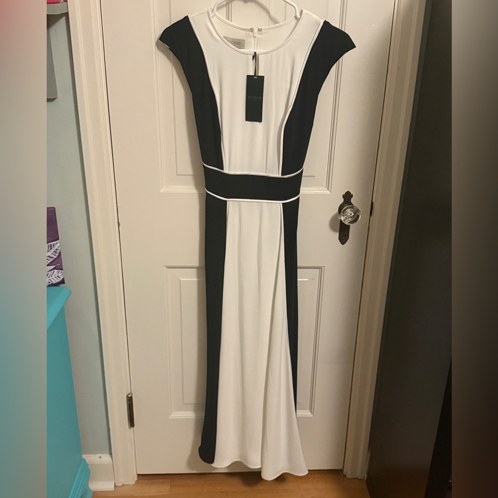 bs London Rae Dress, Navy/Ivory, Size 10 NWT